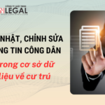 CHỈNH SỬA THÔNG TIN TRONG CƠ SỞ DỮ LIỆU VỀ CƯ TRÚ