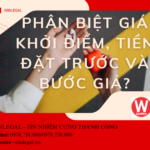 Giá khởi điểm, tiền đặt trước và bước giá trong đấu giá