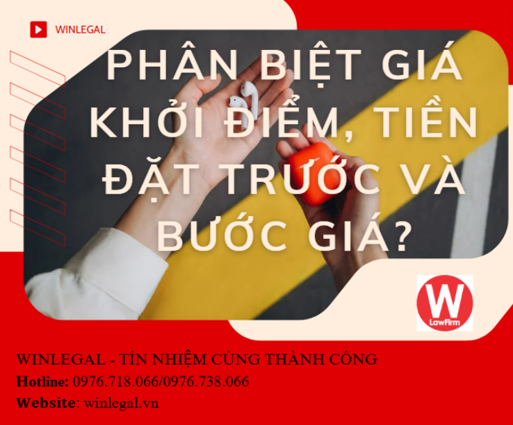 Giá khởi điểm, tiền đặt trước và bước giá trong đấu giá