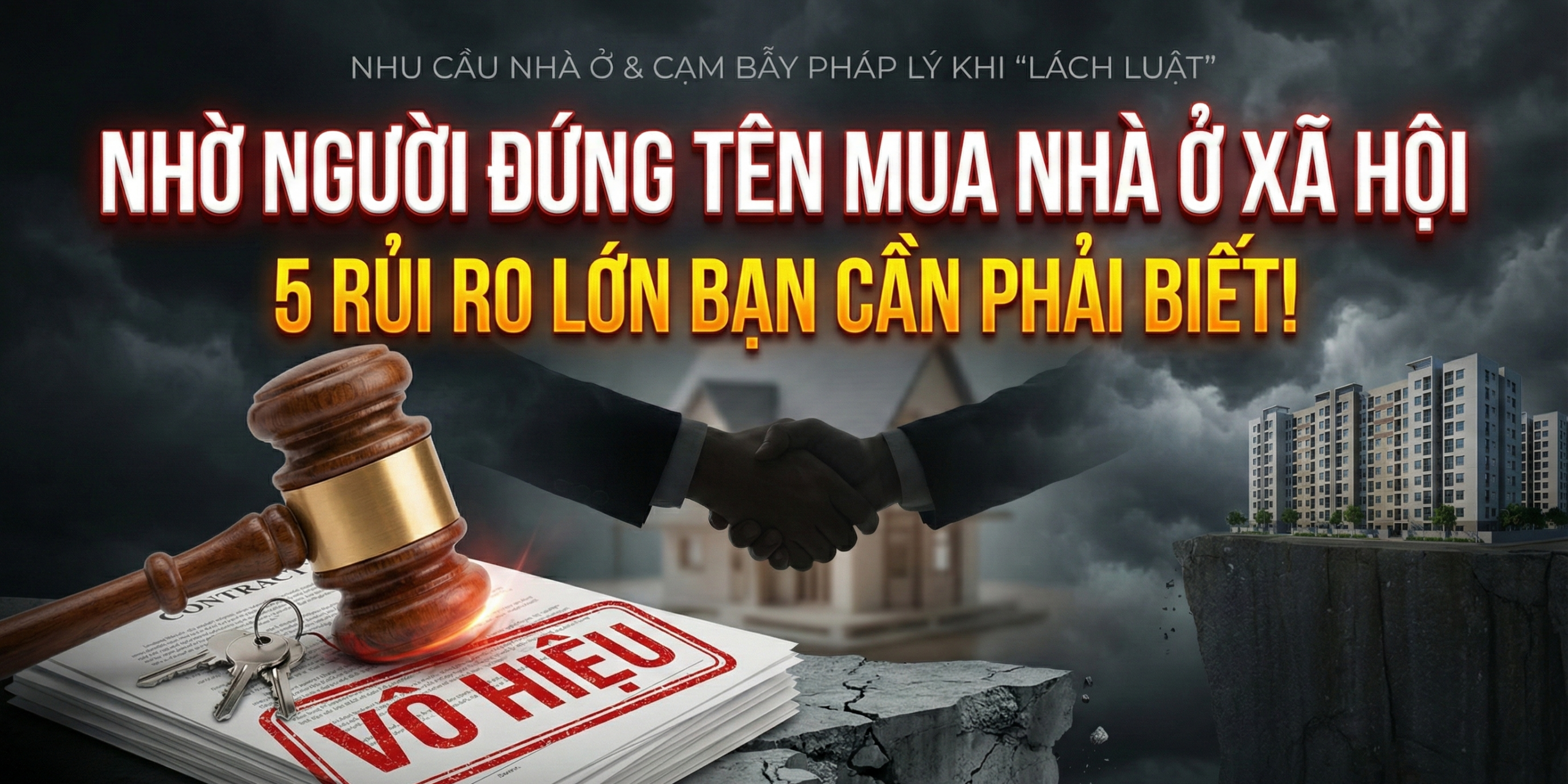 5 Rủi ro lớn khi nhờ người đứng tên mua nhà ở xã hội bạn cần phải biết!