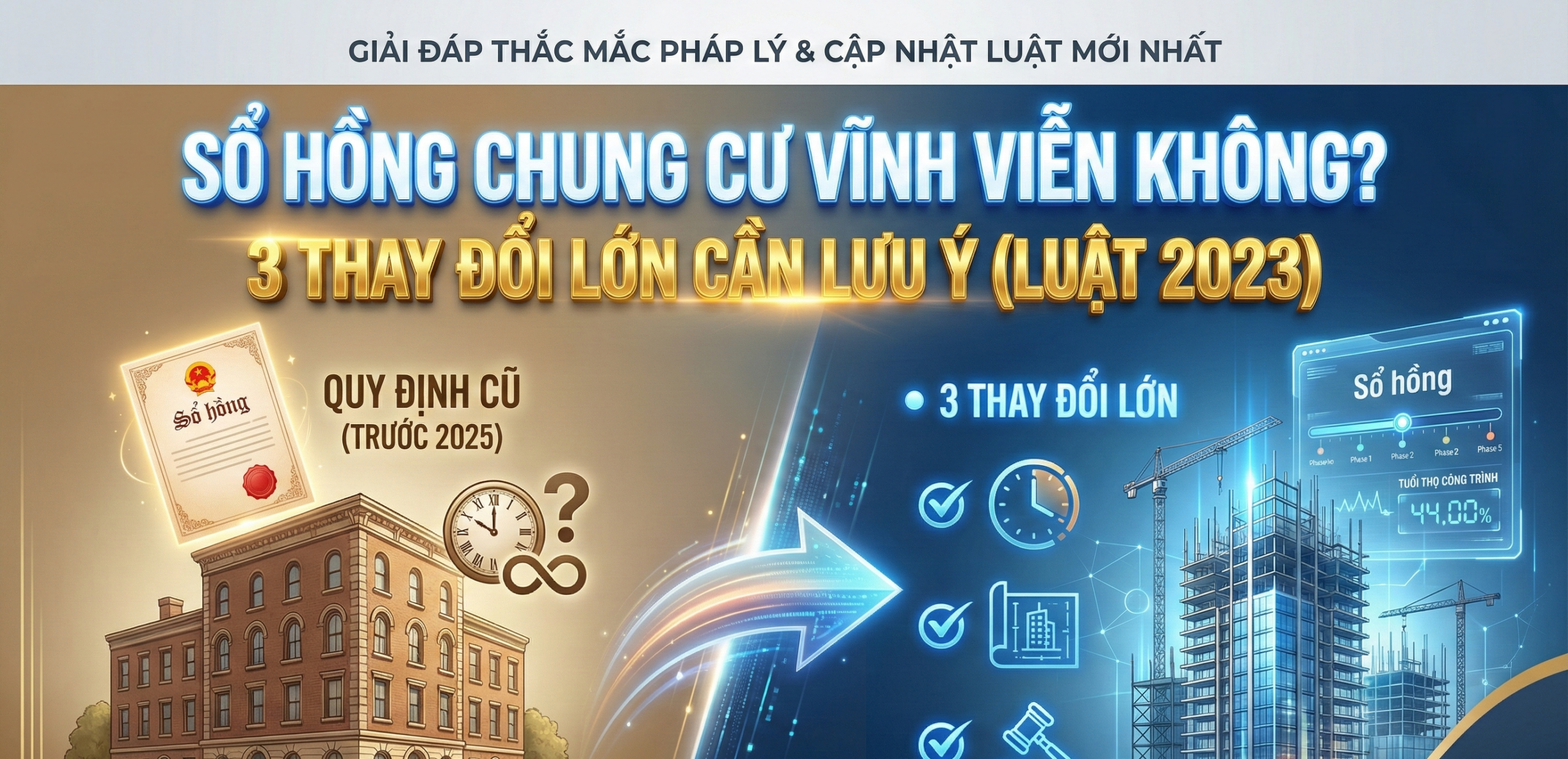 Sổ hồng chung cư vĩnh viễn không? 3 Thay đổi lớn về sổ hồng chung cư cần lưu ý