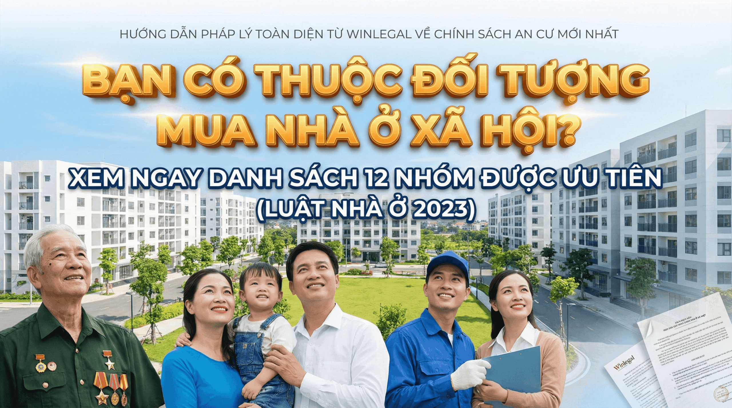 Bạn có thuộc đối tượng mua nhà ở xã hội? Xem ngay danh sách 12 nhóm được ưu tiên