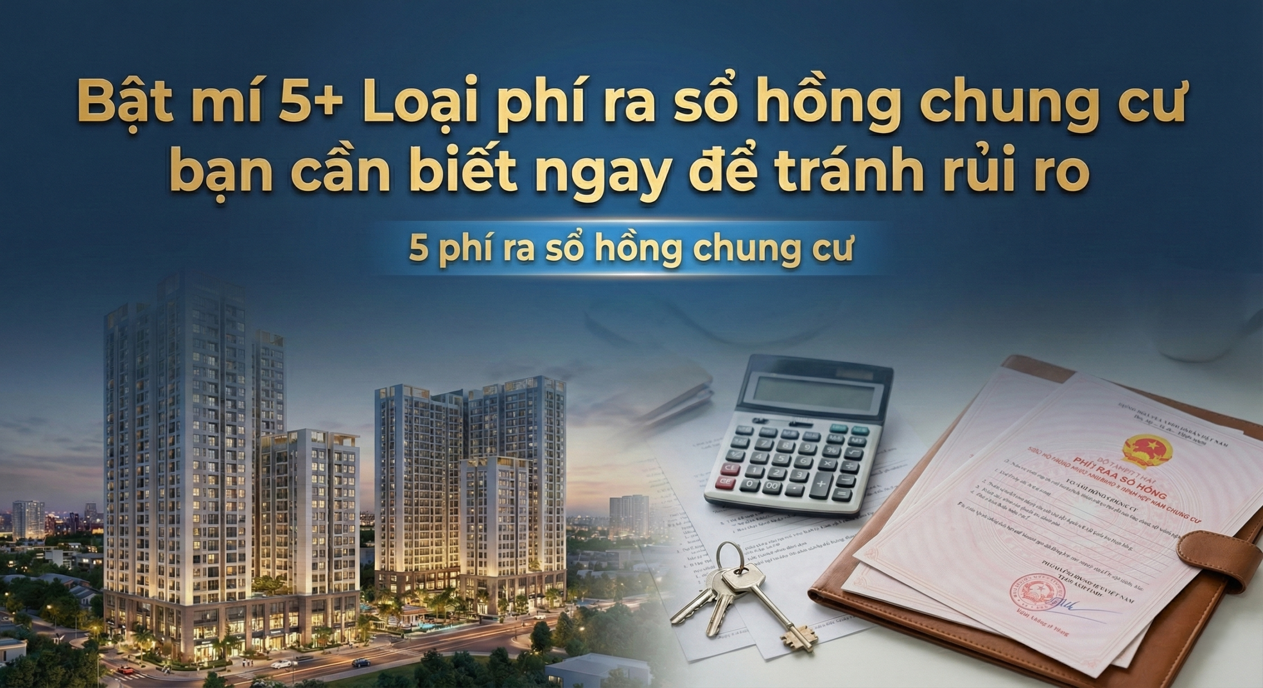 Bật mí 5+ Loại phí ra sổ hồng chung cư bạn cần biết ngay để tránh rủi ro