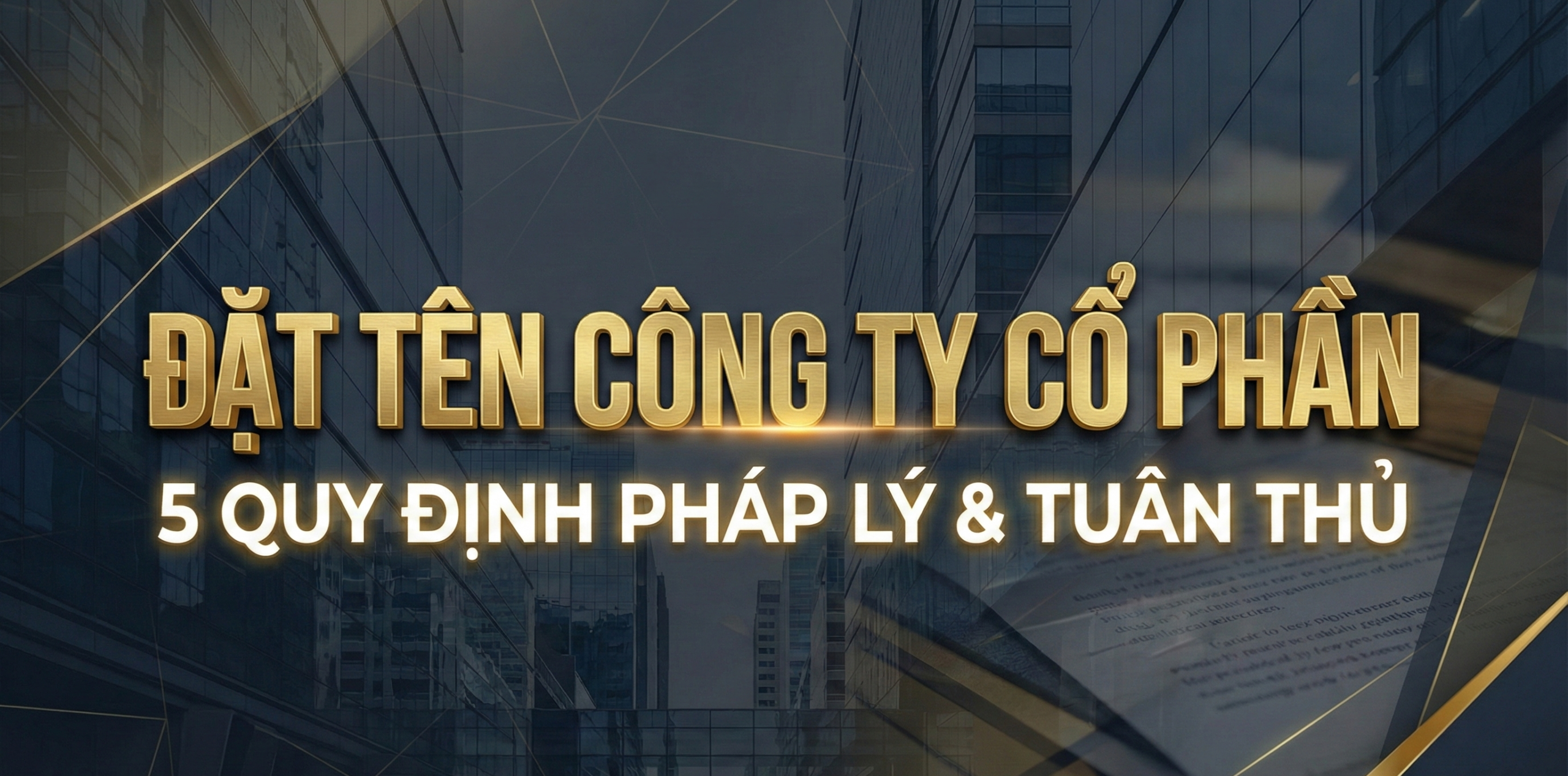 5 Quy tắc đặt tên công ty cổ phần đúng theo Luật hiện hành