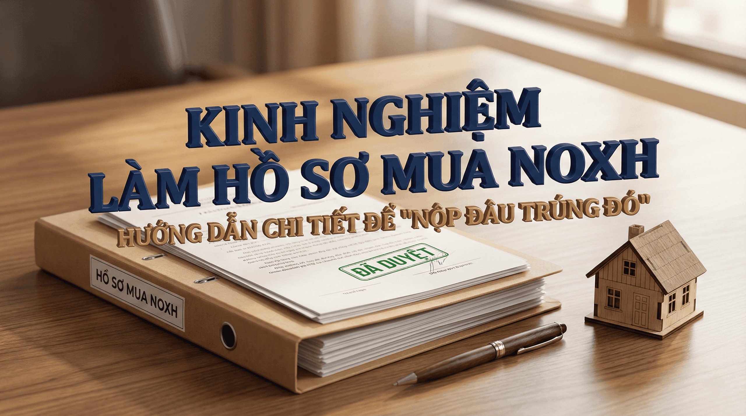 Kinh nghiệm làm hồ sơ mua nhà ở xã hội: Hướng dẫn chi tiết để "NỘP ĐÂU TRÚNG ĐÓ"