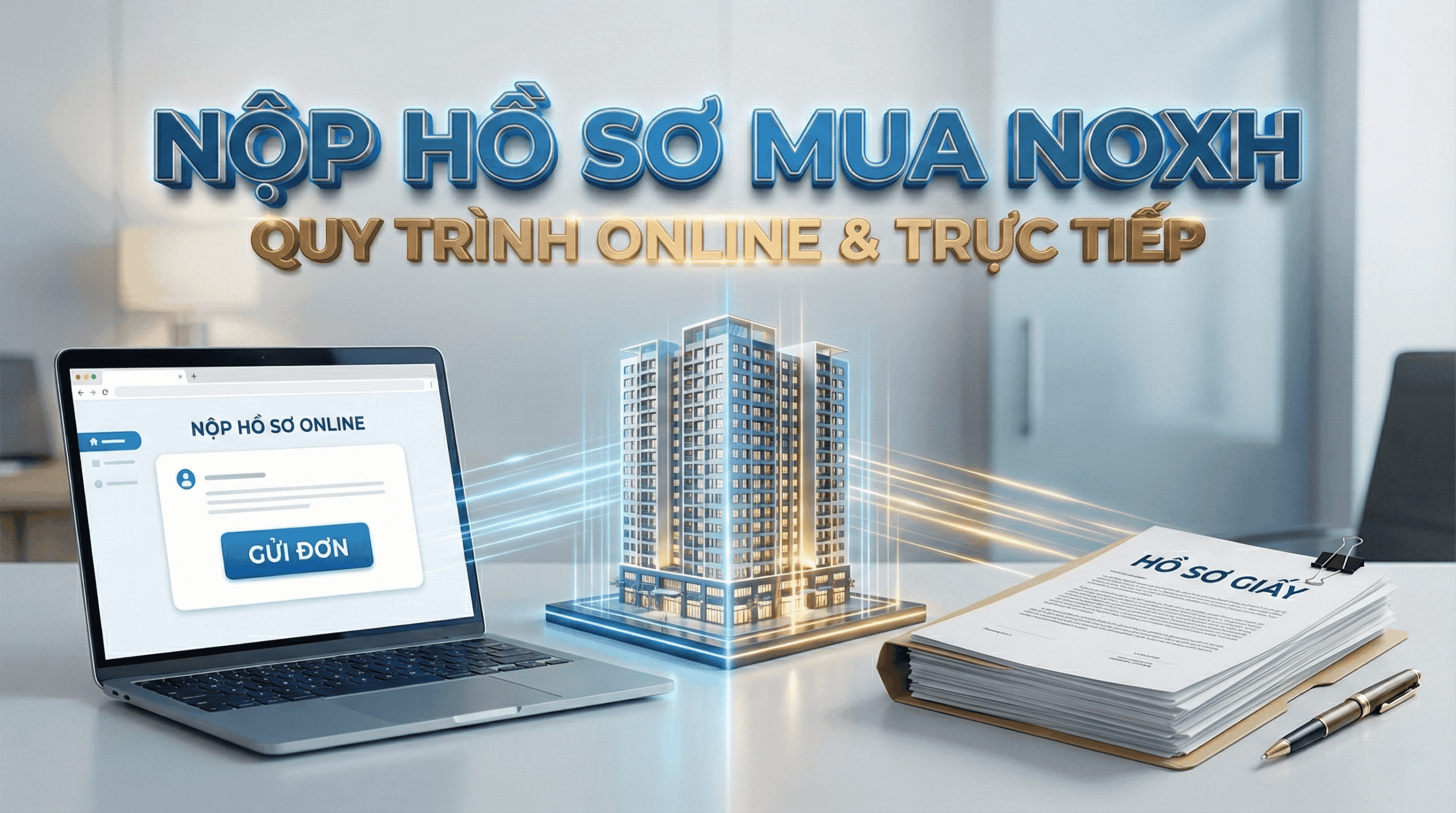 Hướng dẫn nộp hồ sơ mua nhà ở xã hội: Quy trình online và trực tiếp