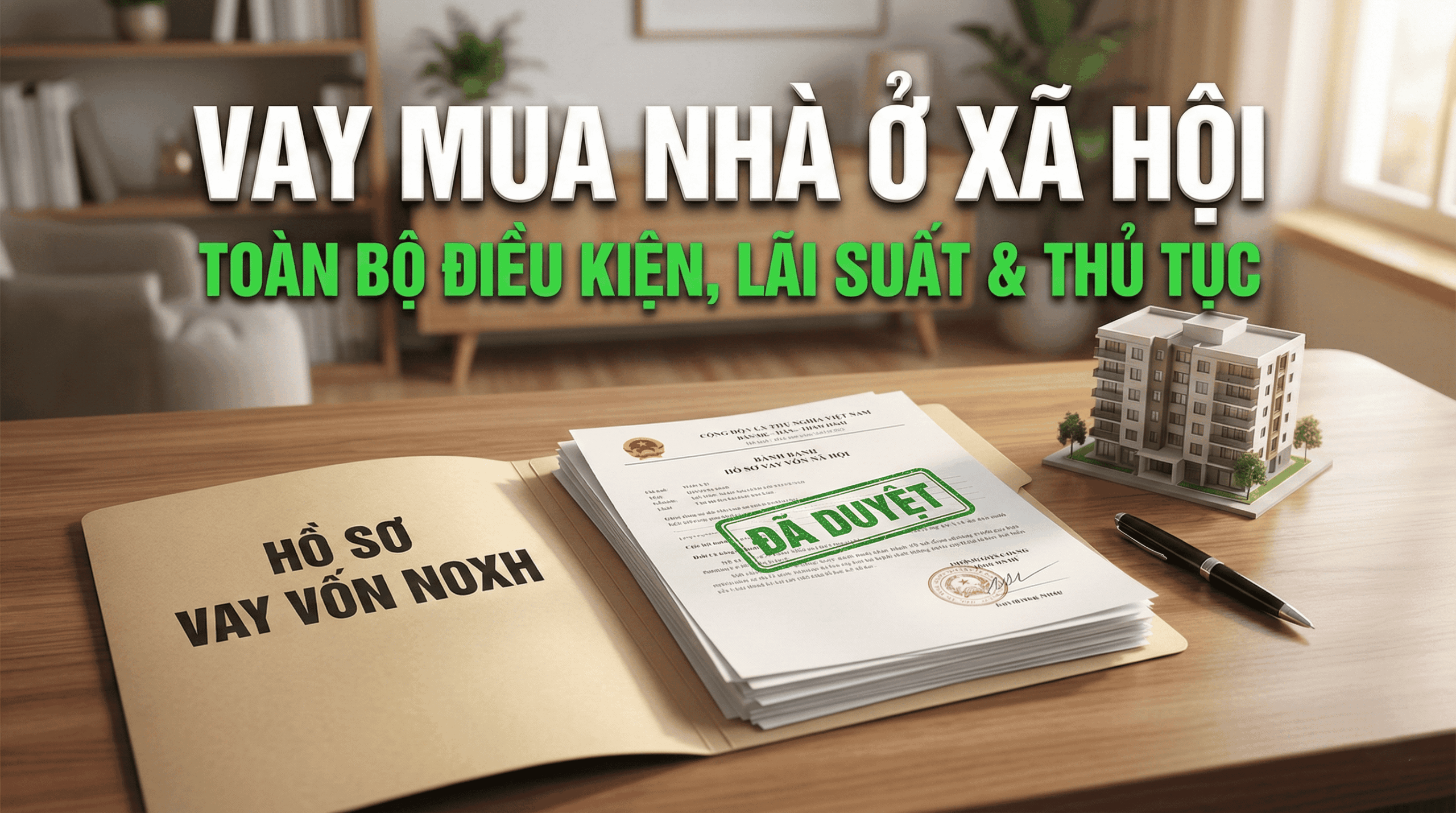 Vay mua nhà ở xã hội: Toàn bộ điều kiện, lãi suất và thủ tục cần biết!