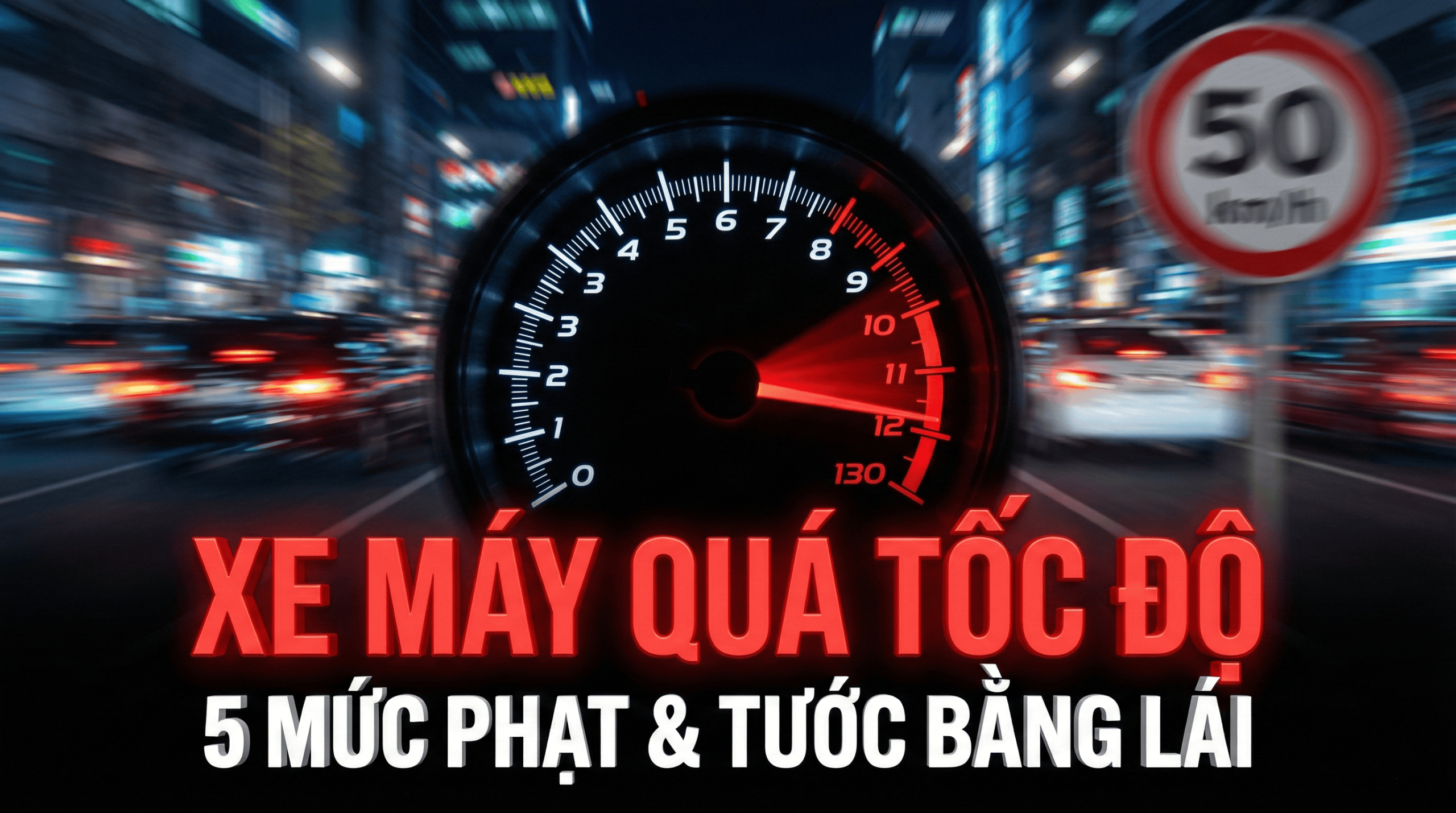 5 Mức phạt nặng nhất khi xe máy chạy quá tốc độ: Cẩn thận kẻo mất tiền!