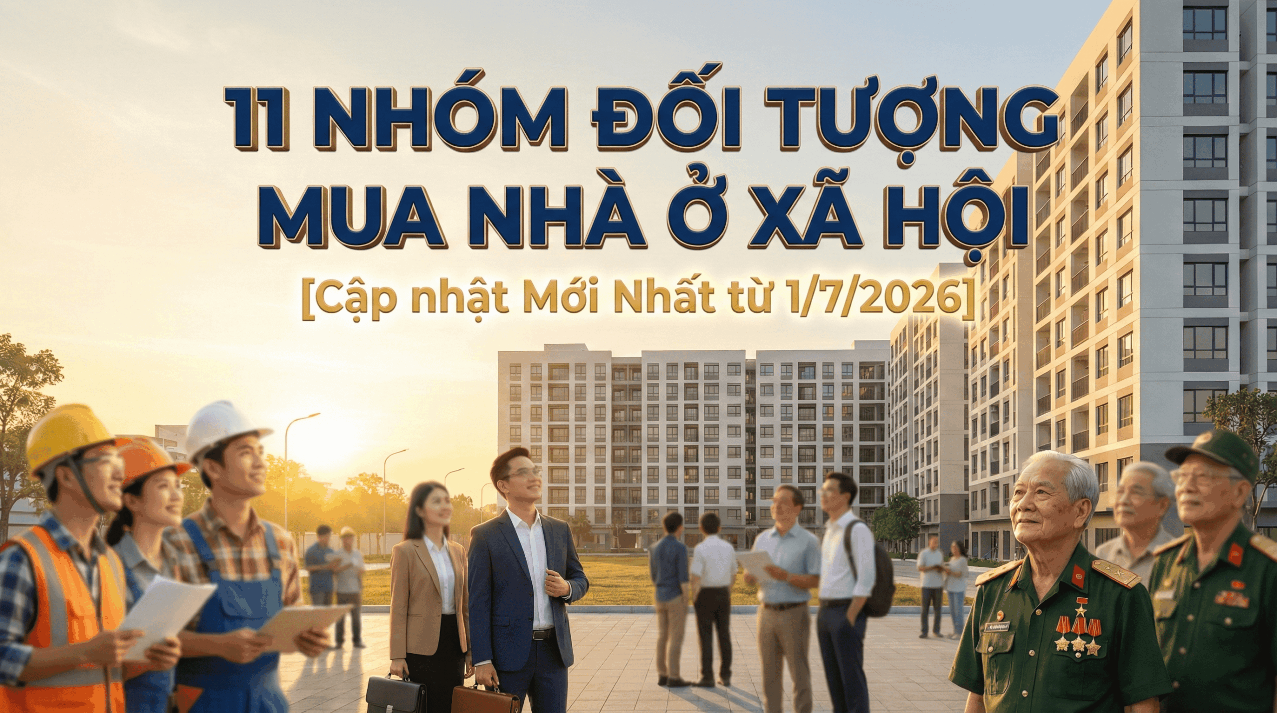 [Cập nhật từ 1/7/2026] 11 nhóm đối tượng đủ điều kiện mua nhà ở xã hội