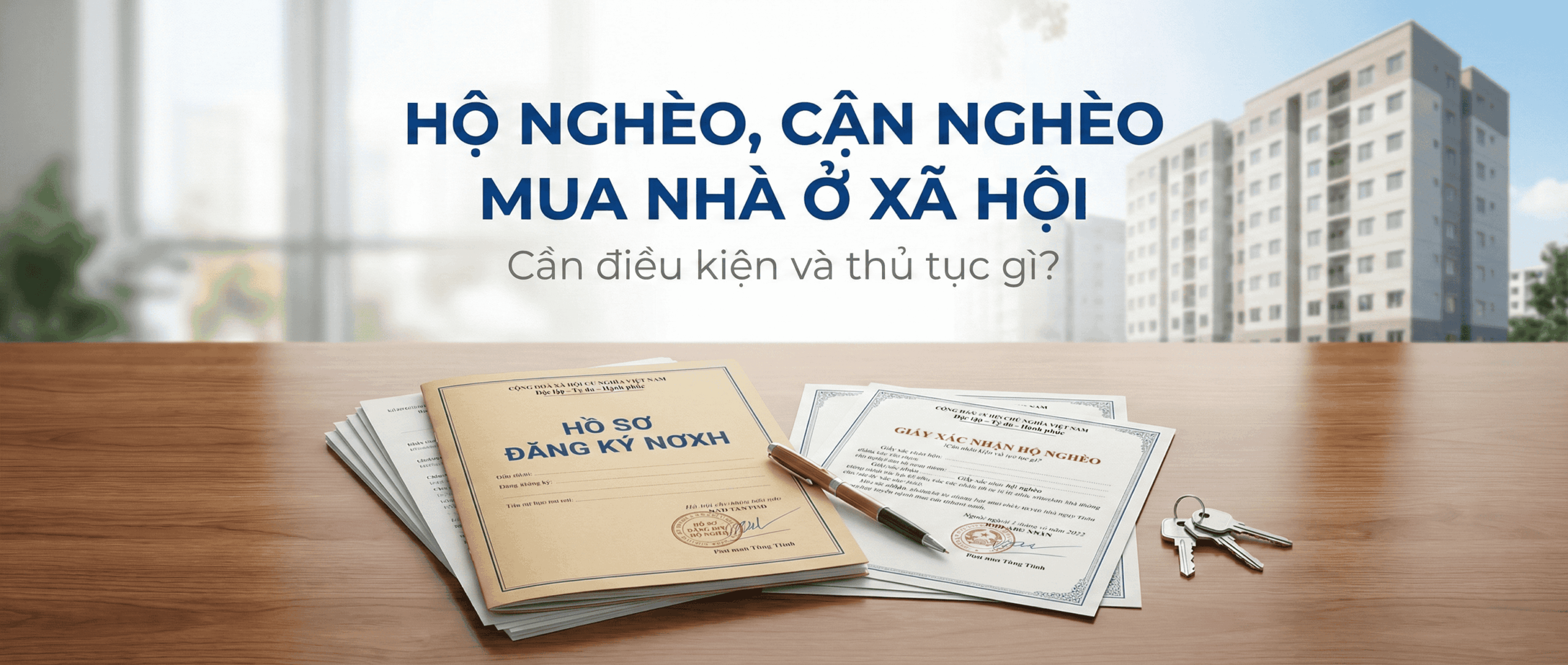 Đối tượng hộ nghèo, cận nghèo mua nhà ở xã hội cần điều kiện và thủ tục gì?