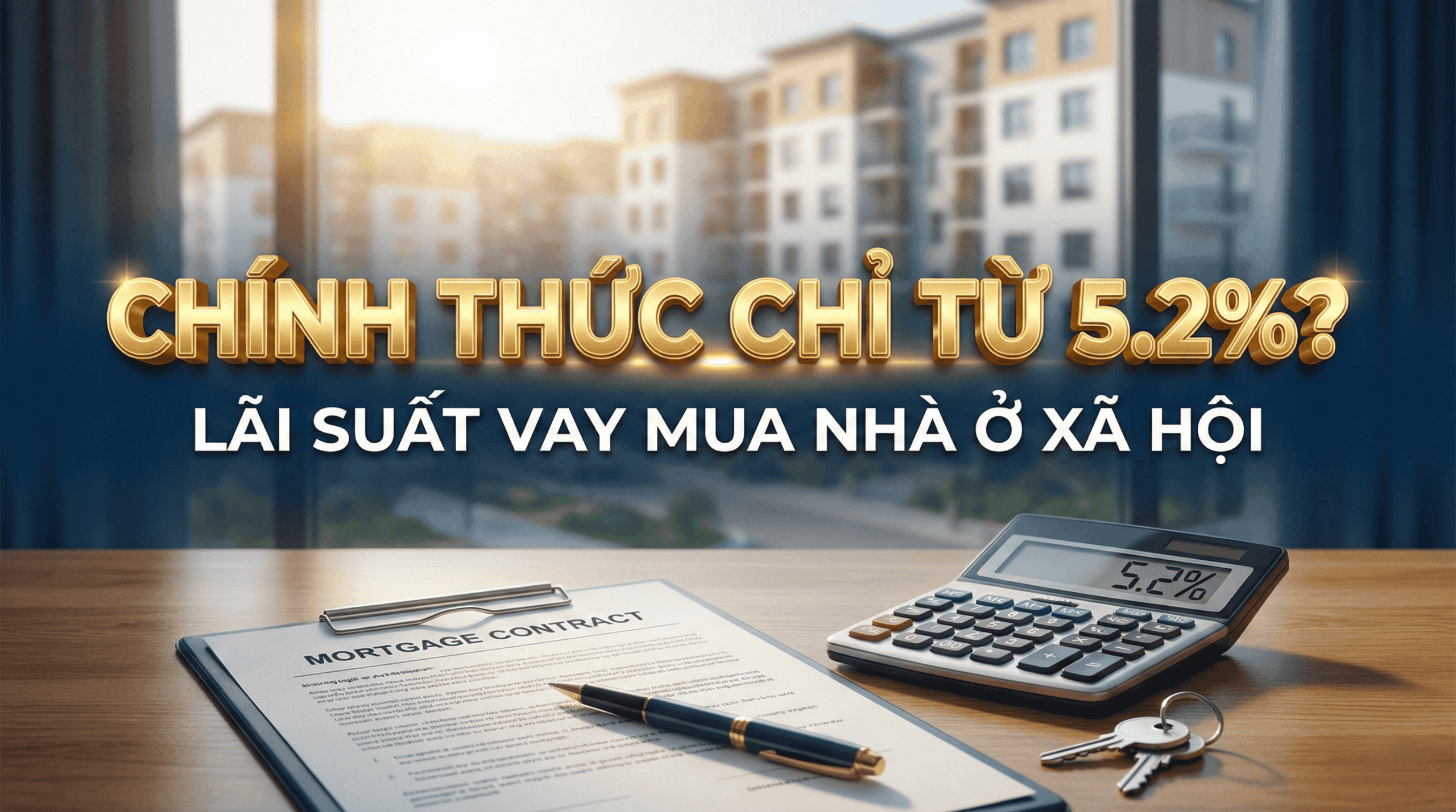 Lãi suất vay mua nhà ở xã hội: CHÍNH THỨC chỉ từ 5.2%?