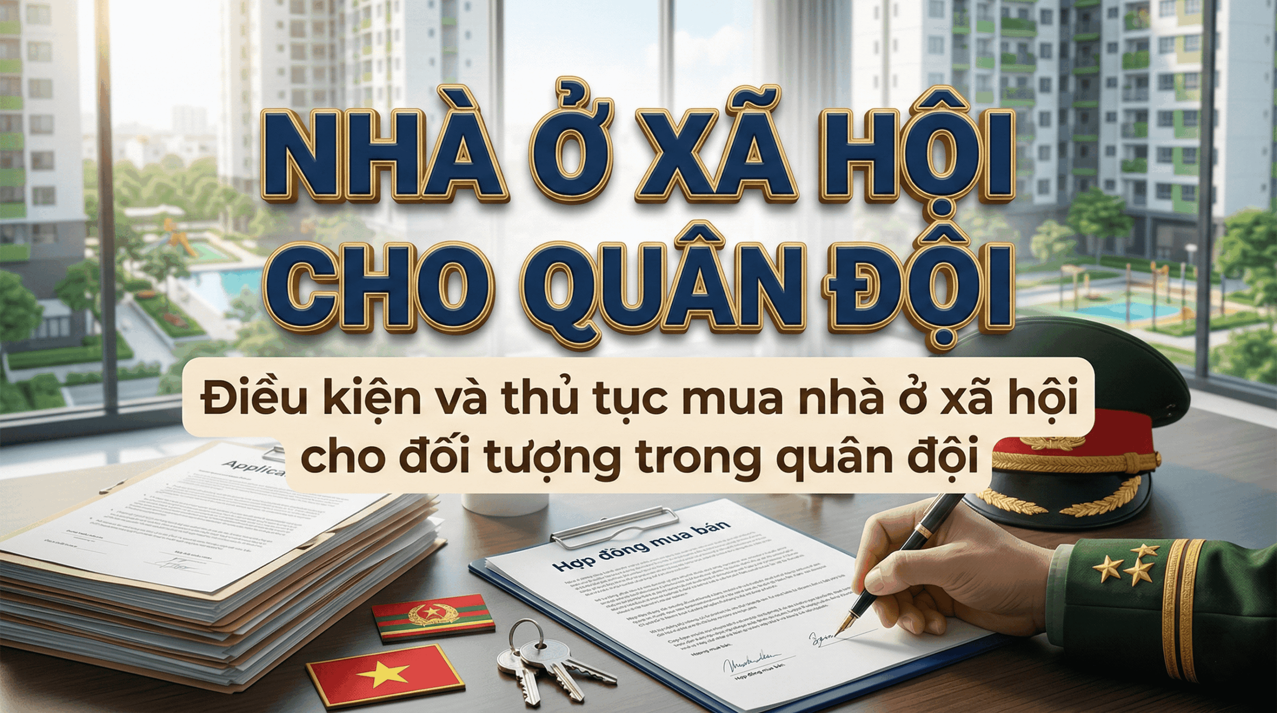 Điều kiện và thủ tục mua nhà ở xã hội cho đối tượng trong quân đội