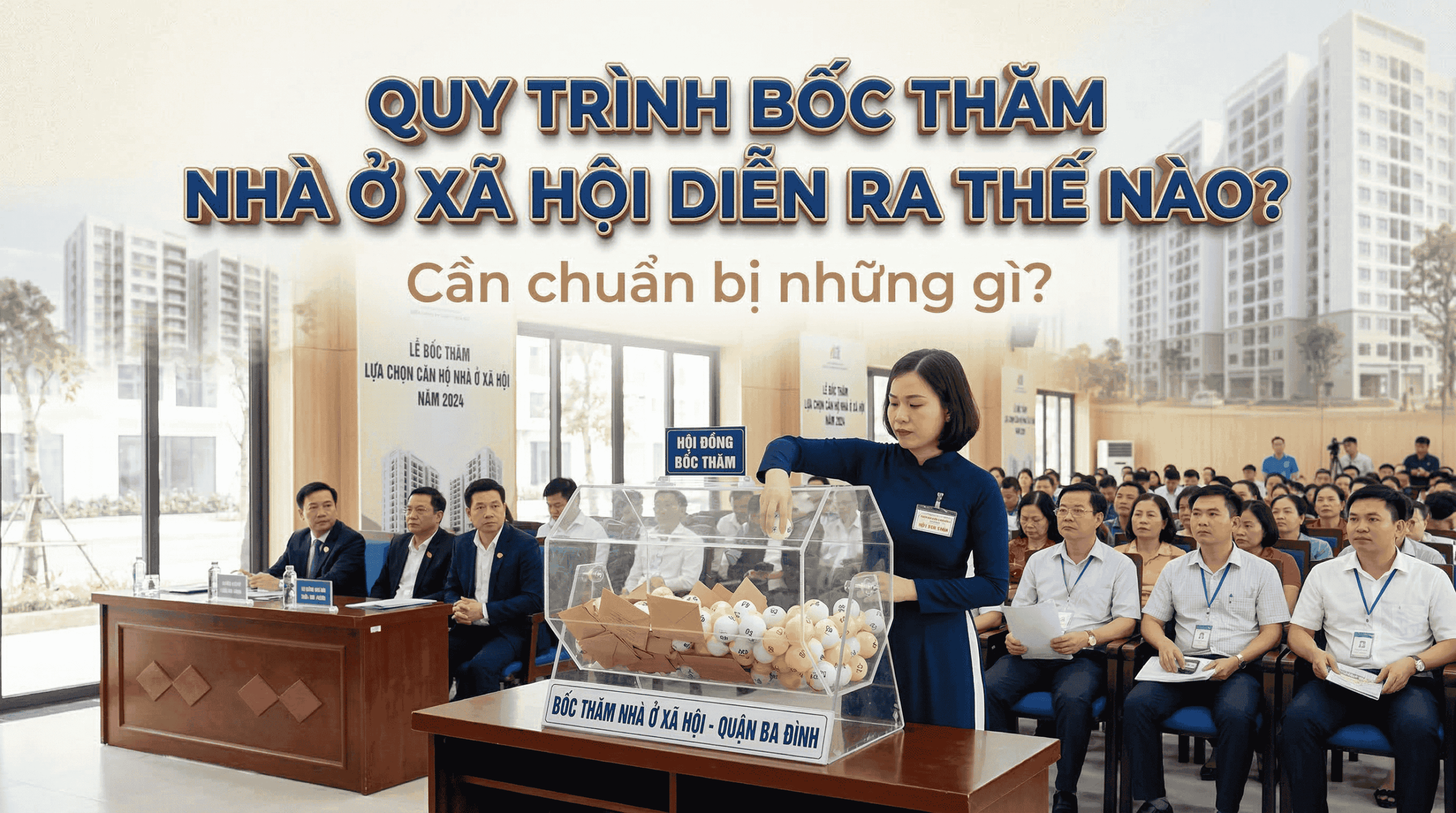 Quy trình bốc thăm nhà ở xã hội diễn ra thế nào? Cần chuẩn bị những gì?