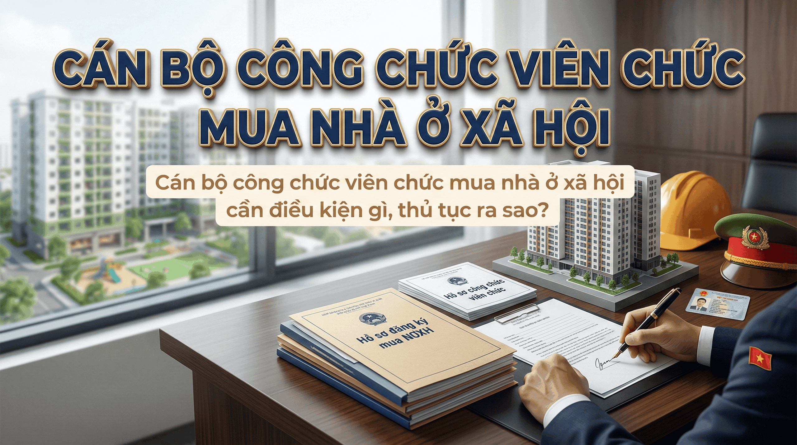 Cán bộ công chức viên chức mua nhà ở xã hội cần điều kiện gì, thủ tục ra sao?