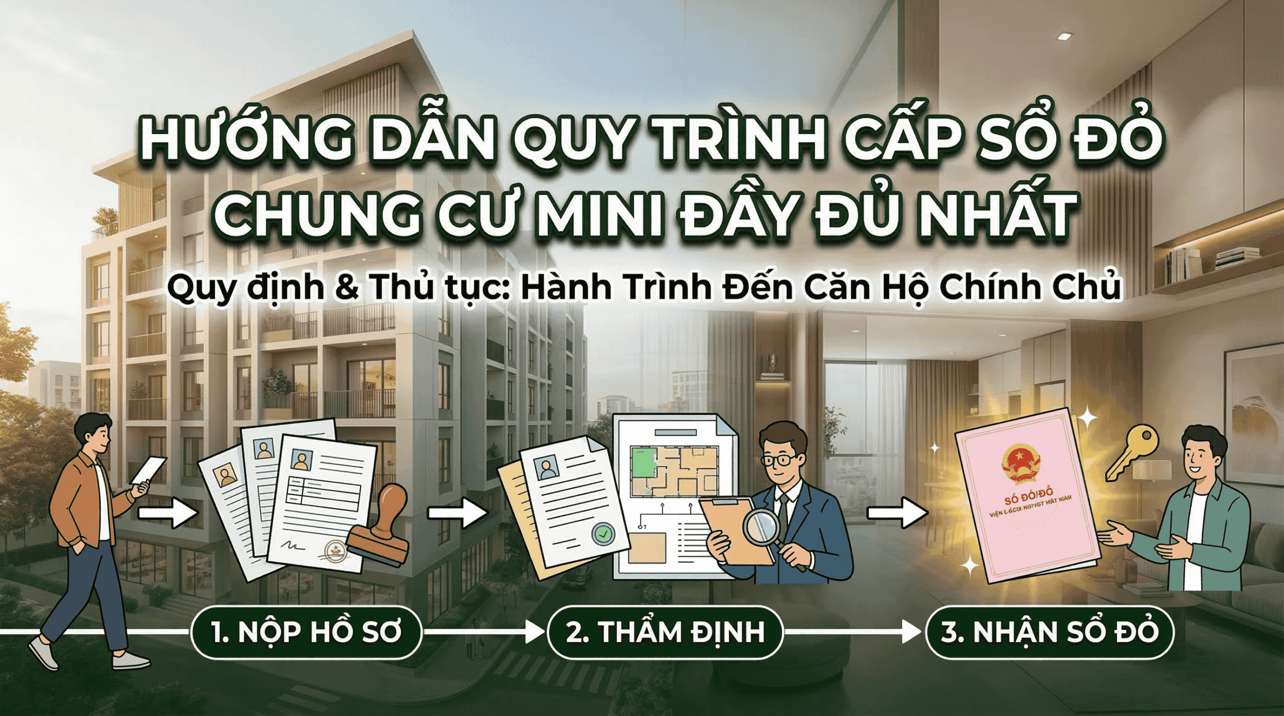 Hướng dẫn quy trình cấp sổ đỏ cho chung cư mini đầy đủ nhất