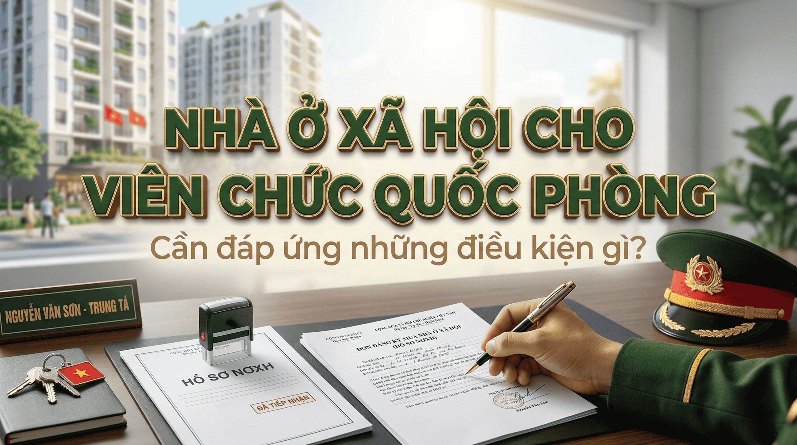Viên chức quốc phòng mua Nhà ở xã hội cần đáp ứng những điều kiện gì?