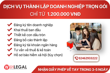 Dịch vụ thành lập doanh nghiệp trọn gói | Giá chỉ từ 1.200.000đ trong 3–5 ngày