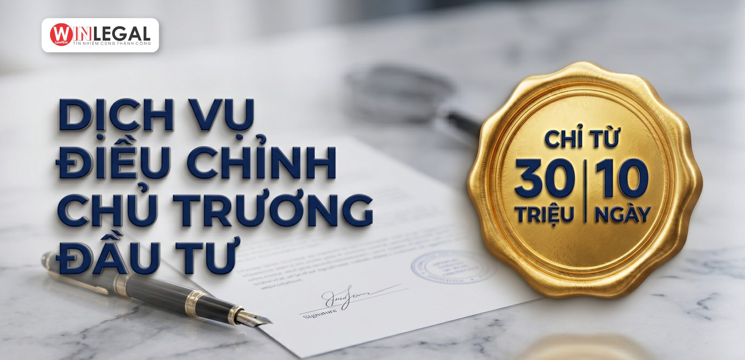 Dịch vụ điều chỉnh chủ trương đầu tư