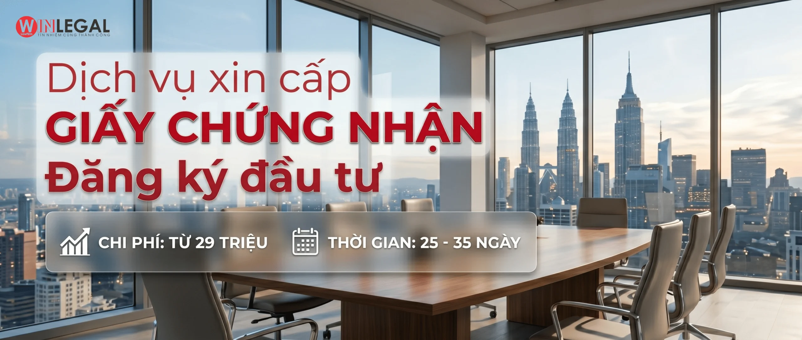 Dịch vụ cấp giấy chứng nhận đăng ký đầu tư - Xử lý nhanh trong 25 ngày!
