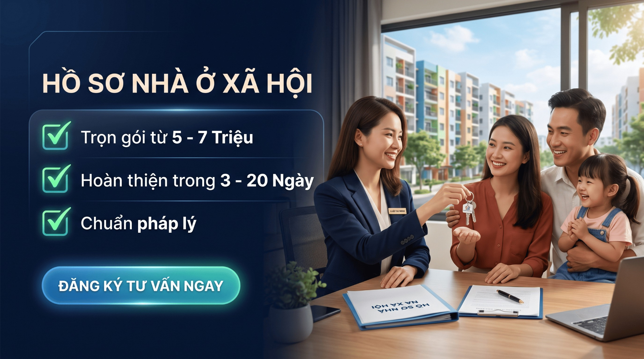 Dịch vụ làm hồ sơ mua nhà ở xã hội - Trọn gói từ 5.000.000đ