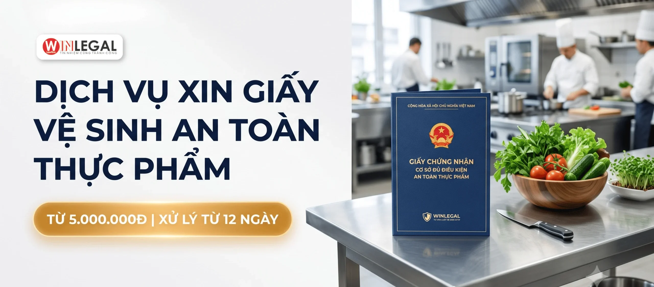 Dịch vụ xin giấy vệ sinh an toàn thực phẩm